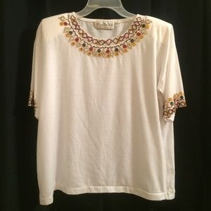 FREE w $30 purchase C'est La Vite Rhinestone Top